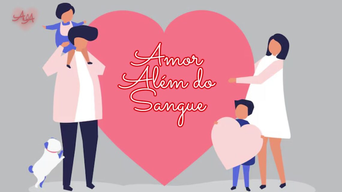 Revelação da Adoção: Família feliz e unida com pais e filho abraçados.