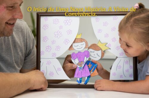 Mãos de uma criança e de um adulto se tocando, simbolizando o início de um vínculo na visita de convivência.