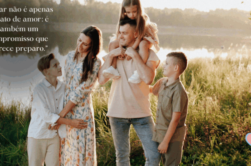 Pais e filhos em seu mmento